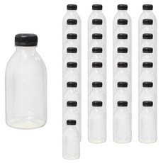 Seoul 透明塑膠瓶, 黑色(瓶蓋), 500ml, 35瓶