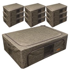 Market Deubong挖取式收納箱 44L, 10個, 棕色