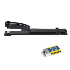 troop LONDON A3/A4裝訂用40張中型長型訂書機+專用針 8mm, 混色, 1組