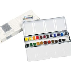 WINSOR&NEWTON 溫莎牛頓 攜帶式固體水彩, 24色