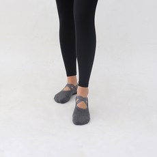 Hoskus防滑蝴蝶結瑜珈防滑襪 2雙