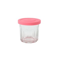 졸리마 실리콘 뚜껑 트윙클자 밀폐유리병 핑크, 300ml, 1개