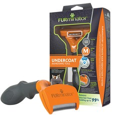FURminator 寵物底層毛專用除毛梳 長毛用 M, 混色, 1個