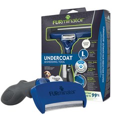 FURminator 寵物底層毛脫毛梳 短毛用 L, 混合色, 1個