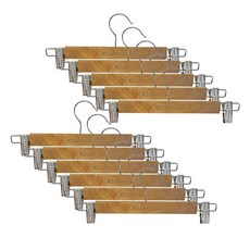 Rose Blanche防滑原木塗層衣架夾子型 11入, 混色, 1個