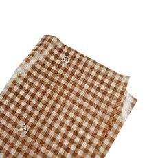 巧克力格紋圖案蠟紙 350*250mm, 1件, 1000件