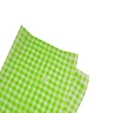 綠色格紋圖案蠟包裝紙 350*250mm, 1件, 1000件