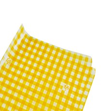 黃色格紋圖案蠟紙 350*250mm, 1件, 1000件