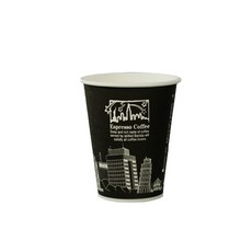 10oz 熱杯用黑色紙杯, 1000入, 1入