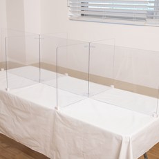 聚碳酸酯簡易隔板 6人用, 透明