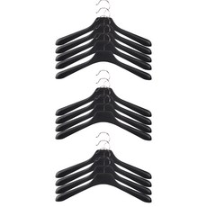 男士夾克高級衣架, 黑色, 15個