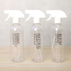 ROMANTIC NOVEMBER LONG 透明噴霧器 500ml x 3p + 透明標籤, 白色, 1套