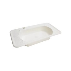 Budsia Petcle Easy Wash 寵物浴盆, 象牙白, 1個