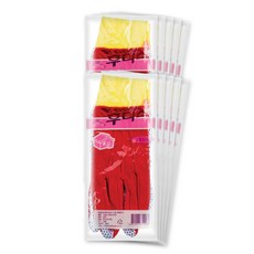 orUn FOODIS 壓花女用手套 四季適用, 紅色, 10個