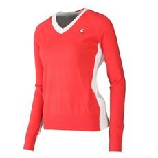 KIM YOUNG JOO SPORTS 女士高爾夫彩色 V 領針織 T恤 ATYJ5021S1