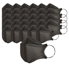 국대 KF94 블랙마스크 대형 중형 30매, 1매, 30개, 블랙