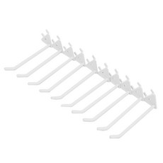 洞洞板 優質雙層掛鉤 S 5cm, 白色, 10個