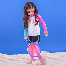 GOING KIDS 孩童字母印花防曬套裝3件組