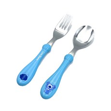 Care Bears餐具組, 天藍色, 湯匙+叉子