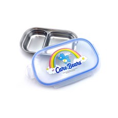 Care Bears愛心小熊不鏽鋼便當盒, 天藍色, 1組