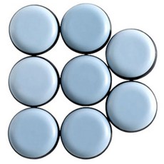 Howell 椅子桌子防噪音墊 圓形 ES105 25mm, 8個, 天藍色