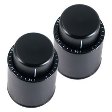 真空型紅酒塞, 黑色的, 2個