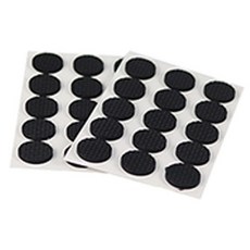 Howell DIY椅桌防噪音墊 圓形 ES107, 黑色的, 30個