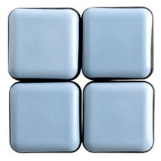 Howell 椅子桌降噪墊方形 ES105 30mm, 天藍色, 4個