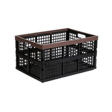 Pet Sing折疊收納箱 2號 中型, 棕色的, 1個