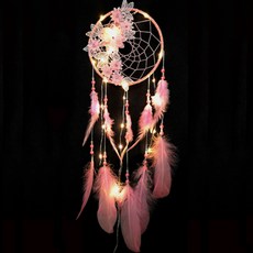 블럭마트 플라워 드림캐쳐 2p + 미니전구 세트, TYPE3