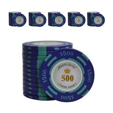 籌碼500 100入組, 混色