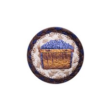 繽紛繩編杯墊, 藍莓