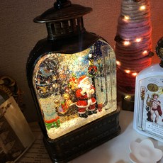 聖誕節禮物配送聖誕老人復古音樂盒小夜燈, 混色