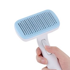頂級寵物 TCR 毛梳安全刷 A, 藍色, 1個