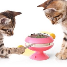 MyBau 旋轉零食玩具 寵物玩具, 粉紅色, 1個