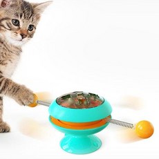 MyBau 旋轉零食玩具 寵物玩具, 藍色, 1個