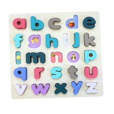 bonbon monster 英文小寫原木教具, 1個, 25件