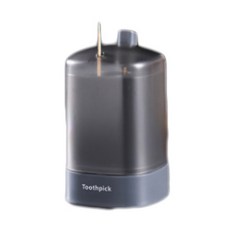 一觸式牙籤盒, 灰色的, 1個