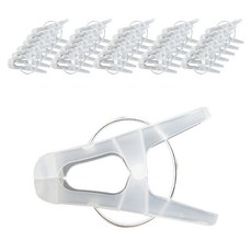 Yongseok Kim Living Lab 現代方形衣夾 12pcs x 5sets 白色, 60個