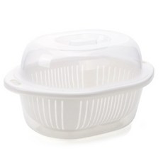 Block Mart廚房餐具收納盒瀝水乾燥機, 白色的