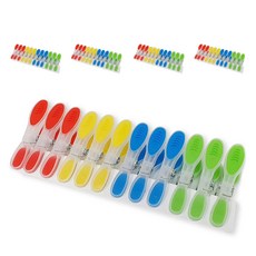 金容碩生活研究所 彩色曬衣夾 12入 x 5組 顏色隨機, 60個