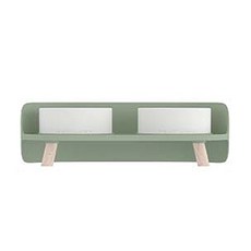 寵物動物北歐雙碗餐具, 綠色, 1個