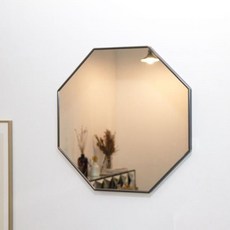 아트유 마벨 정팔각 욕실 인테리어 벽거울 50 x 50 cm, 크롬