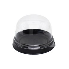 The Pack Company 和菓子圓頂圓形盒, 黑色, 50個