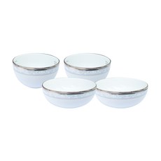 노리다케 햄프셔 플래티넘 밥공기 2p + 국공기 2p 세트, 실버, 밥공기 + 국공기, 1세트