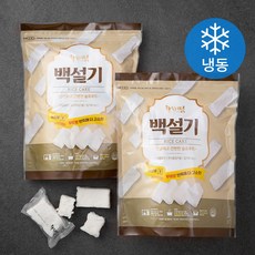 착한떡 우유백설기 (냉동), 450g, 2개