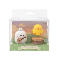 Sweet Slime Molangi 和原聲吉他野營公仔套裝人物公仔, 1套