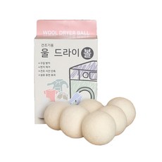 羊毛烘衣球, 6入, 1組