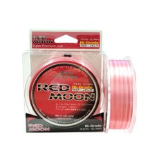 Murakami Red Moon 碳纖維釣線 150m, 自然透明 + 粉紅色