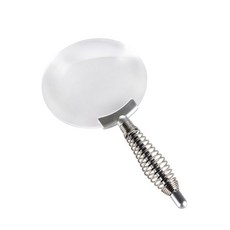 大型彈簧手柄放大鏡 銀色, 1個